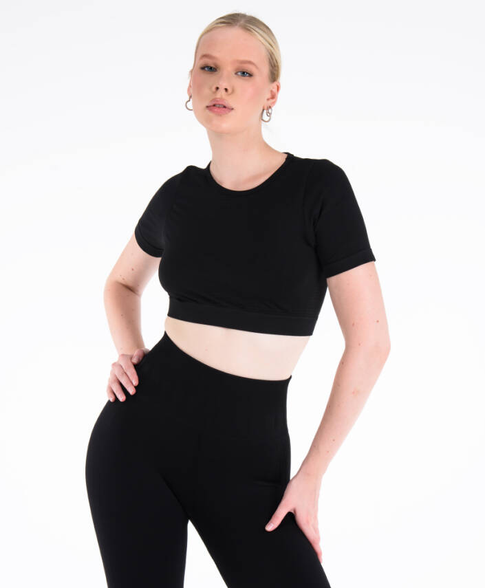 Core Sporcu Seamless Bralet - Siyah - 2