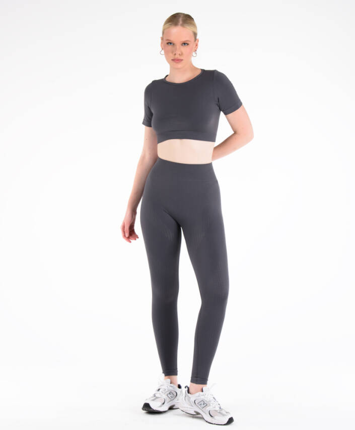 Core Sporcu Seamless Bralet - Gri - 1