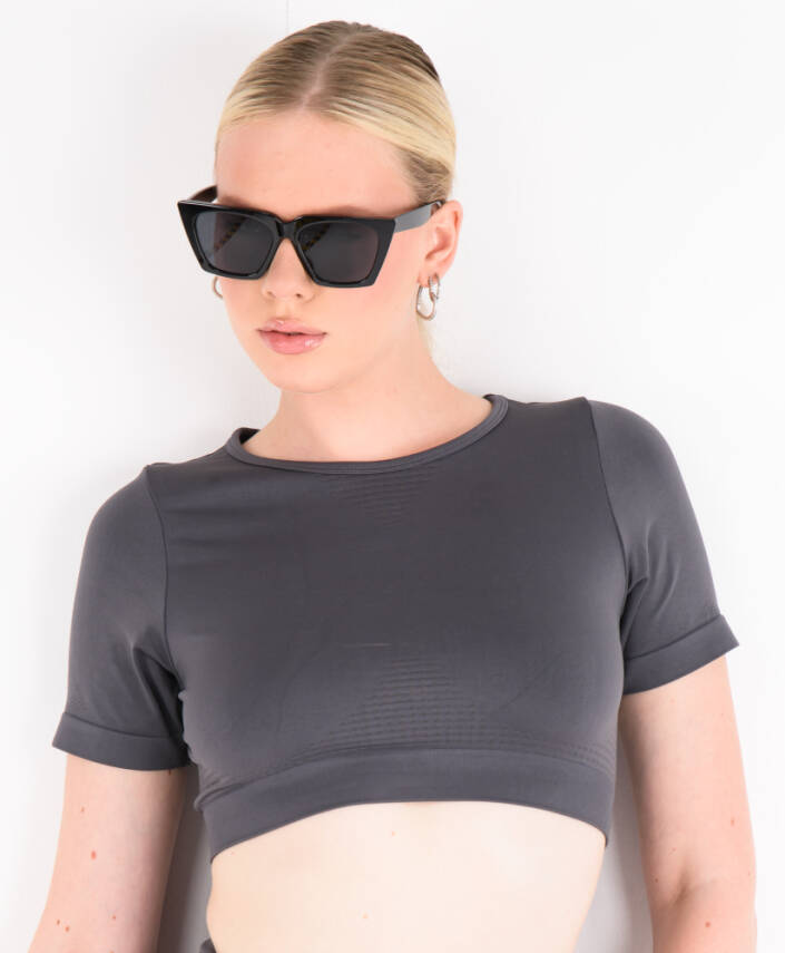 Core Sporcu Seamless Bralet - Gri - 3