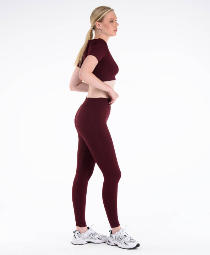 Core Sporcu Seamless Bralet - Bordo - 2