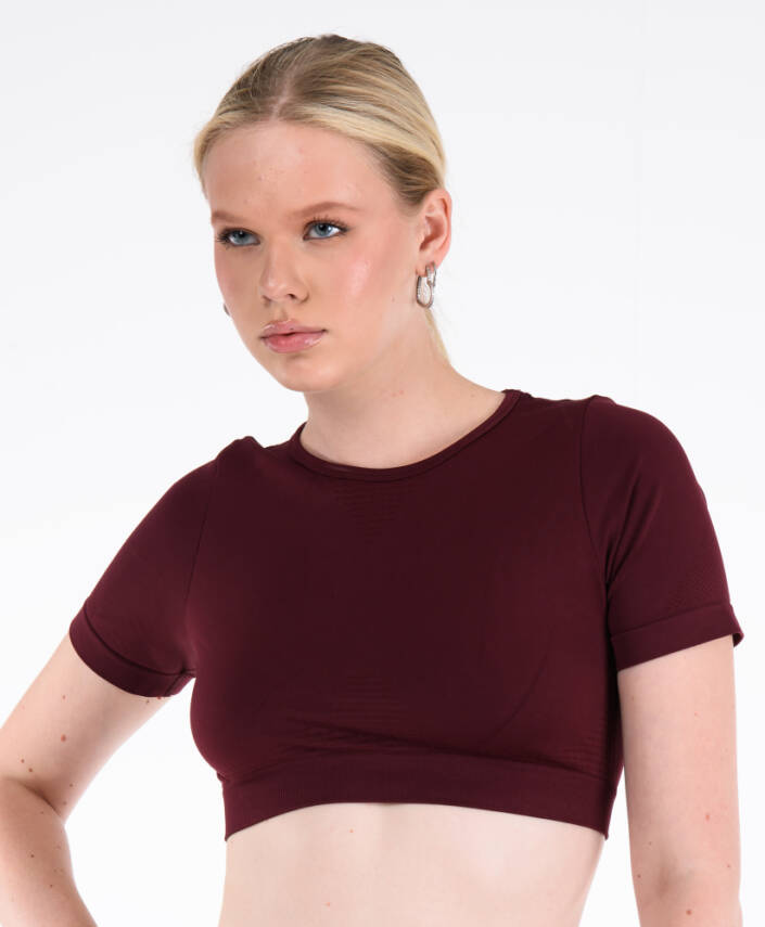 Core Sporcu Seamless Bralet - Bordo - 4
