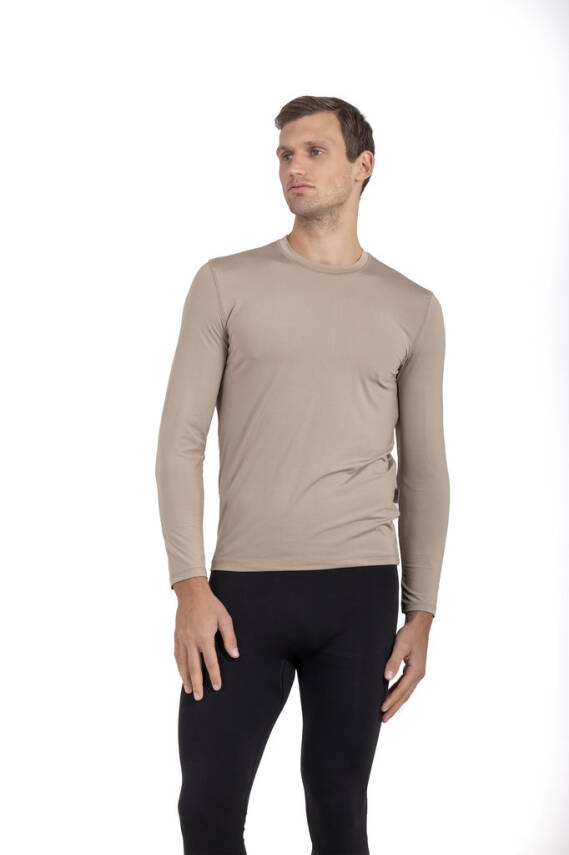 Mikro Patch SW-shirt UV korumalı - Bej - 2