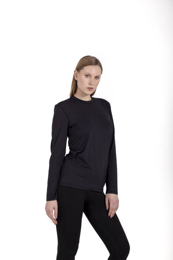 Mikro Patch SW-shirt UV korumalı - Siyah - 3