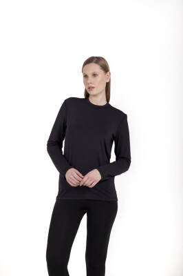 Mikro Patch SW-shirt UV korumalı - Siyah - 4