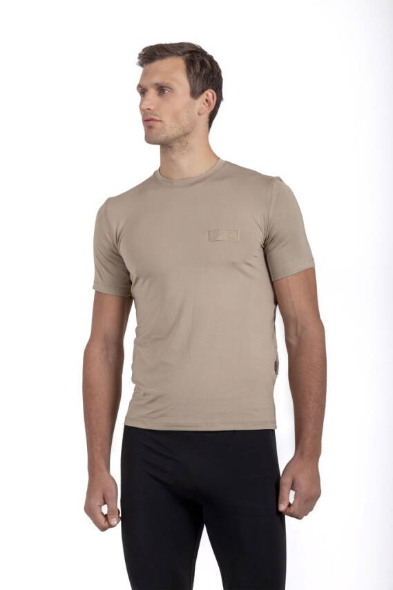 Mikro Patch T-shirt UV korumalı - Bej - 2