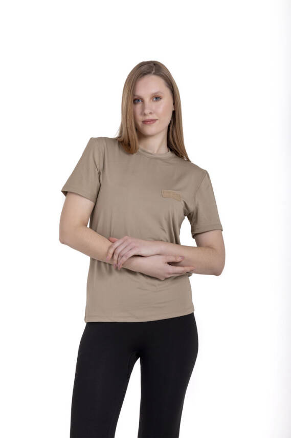 Mikro Patch T-shirt UV korumalı - Bej - 5