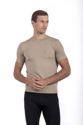 Mikro Patch T-shirt UV korumalı - Bej - 3