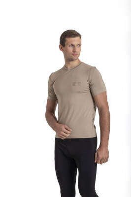 Mikro Patch T-shirt UV korumalı - Bej - 4