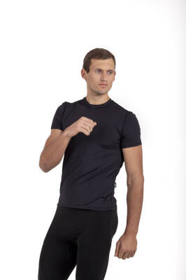 Mikro Patch T-shirt UV korumalı - Siyah (1)