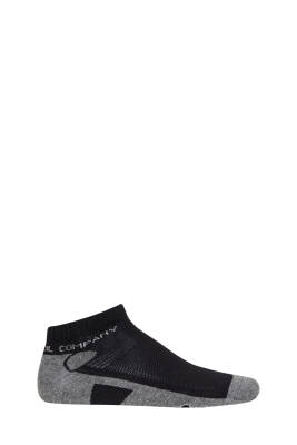 Naturel Patik Çorap - Siyah/Gri (1)