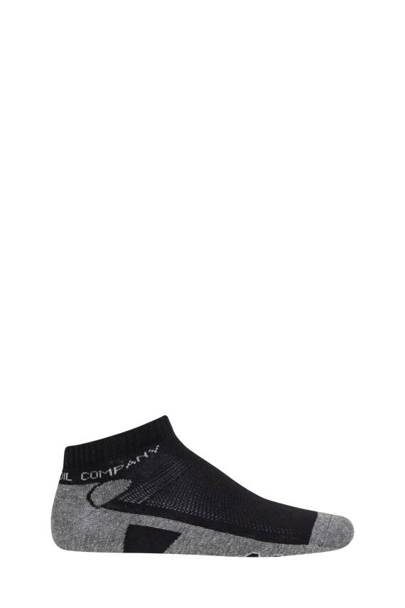 Naturel Patik Çorap - Siyah/Gri - 2