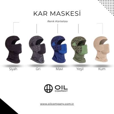 Termal Seamless Kar Maskesi - Haki - 6