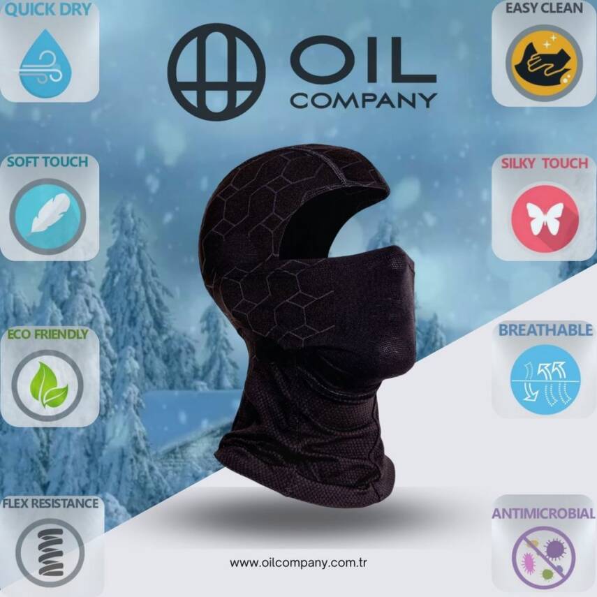 Termal Seamless Kar Maskesi - Lacivert - 8