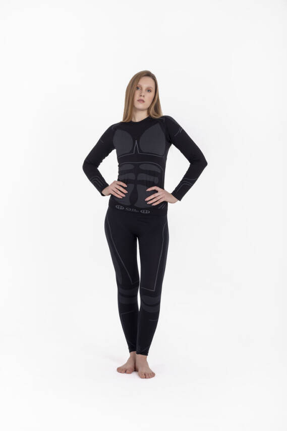 Termal İçlik Üst Seamless III. Seviye - Siyah - 2