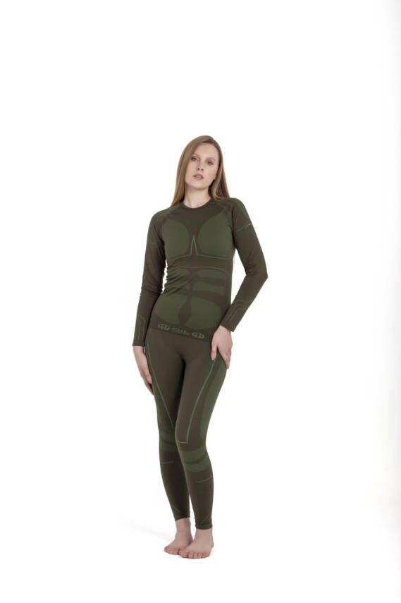 Termal İçlik Üst Seamless III. Seviye - Haki - 6